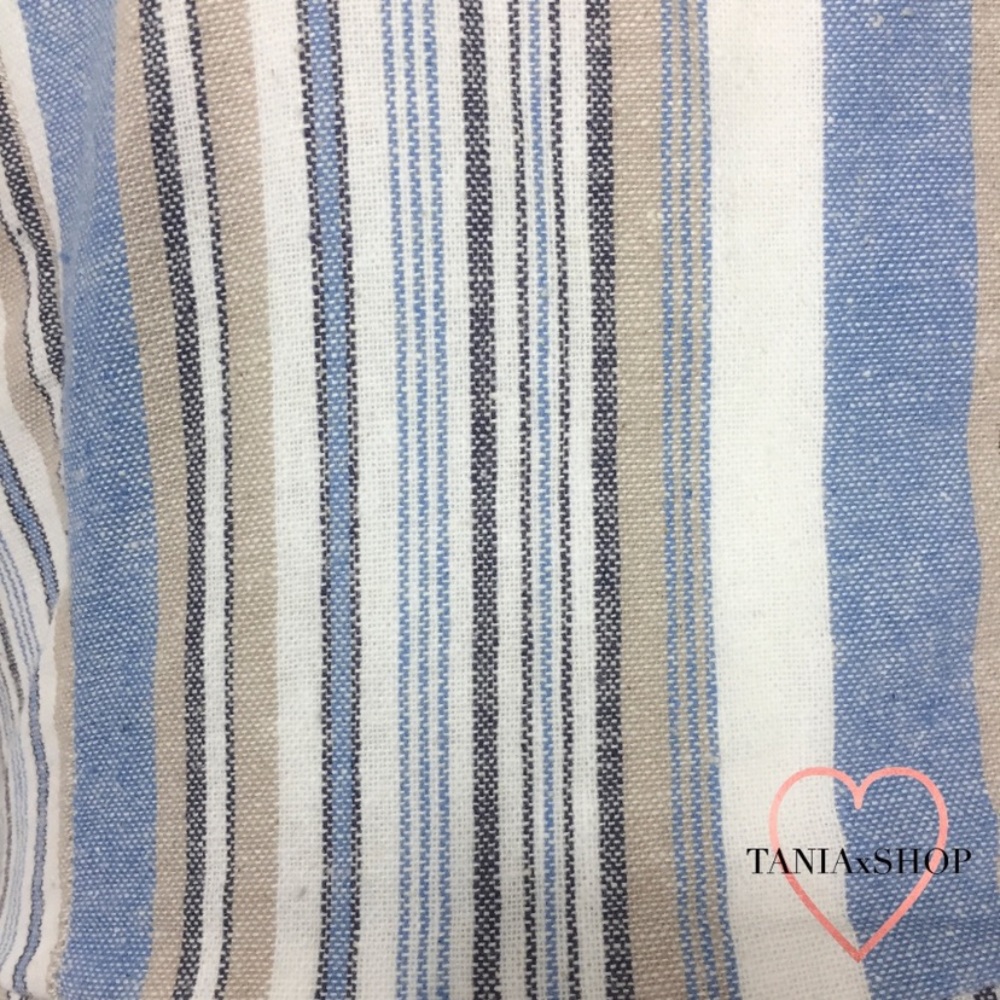 Blue Striped Jumpsuit - Picture 5 of 6